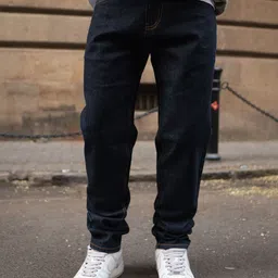 Powerlook Men Raw Indigo Regular Fit Denim Jeans-picture-6