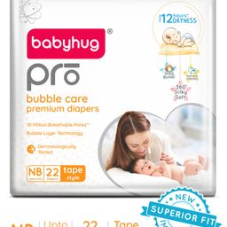 Babyhug Pro Bubble Care Premium Tape Style Diaper for New Born (NB) Size - 22 Pieces-image-20