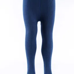 Doodle Poodle 100% Cotton Knit Solid Tights - Navy Blue-picture-25