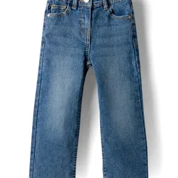 kookie kids india Kookie Kids Denim Full Length Solid Colour Jeans - Light Blue-picture-19