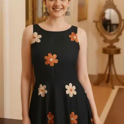 ROOM 19 Floral Print Fit & Flare Midi Dress image 5