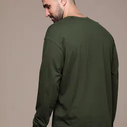 The Roadster Lifestyle Co. Men Henley Neck Pure Cotton T-shirt image 4