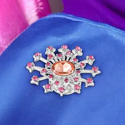 Mahi Elegant Vintage Crystal Studded Brooch-picture-21