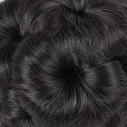 vivian Synthetic Hair Bun For Women & Girls Clip Hair Extension/Artificial Juda Natural Black Highlight Tress Claw In Ponytail Hair (BLACK) image 3