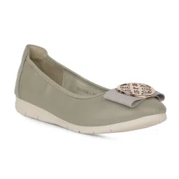 Bata Green Casual Ballerina for Women-image-60