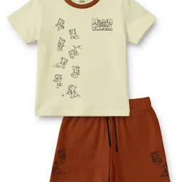 Chhota Bheem Boys Printed Short Sleeves T-shirt With Shorts-picture-27
