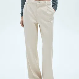 MANGO Women Pure Cotton Dart Straight Fit Jeans-image-93