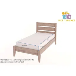 RD TREND Blue Striped 220 TC Single Bedsheet with 1 Pillow Covers image 4