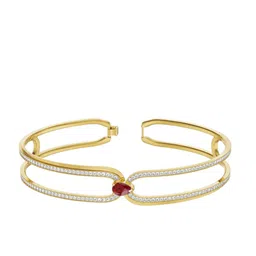 Emori Women 14KT Gold Ruby Lab Diamond Bracelet-picture-48