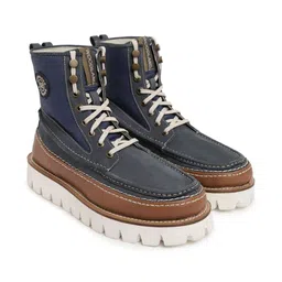 Woodland Men Lace-Ups Round Toe Mid-Top Boots-picture-11