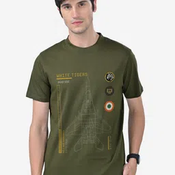 DEPLOYED Graphic Printed Cotton Regular Fit T-shirt-image-12