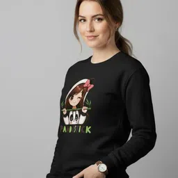 SZN Women Printed Sweatshirt image 2