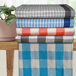 Athom Living Premium Cotton Bath Towel 75 x 150 Multi Colour Pack of 5-picture-11