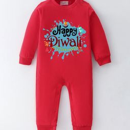 BLUSHES Infants Diwali Printed Pure Cotton Romper-picture-14