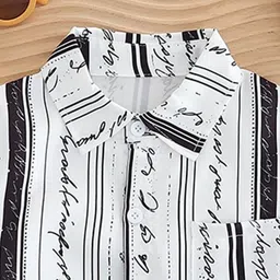 StyleCast x Revolte Boys Printed Pure Cotton Shirt With Shorts image 3