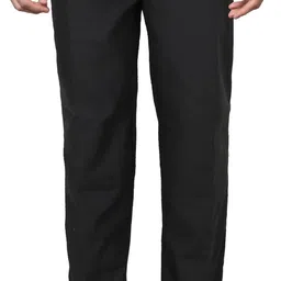 deena uniforms Men Regular Fit Black Viscose Rayon Trousers-picture-10