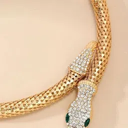 MEENAZ Gold-Plated Choker Necklace image 3
