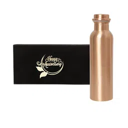 INTERNATIONAL GIFT Copper Water Bottle with Happy Anniversary Tag-image-9