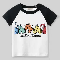 INCLUD Boys Graphic Printed Round Neck Raglan Sleeves Regular Fit Casual T-Shirt-picture-16
