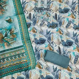 Panzora Embroidered Unstitched Dress Material image 3