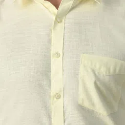 DESIGN UP Men Slim Fit Linen Casual Shirt image 4