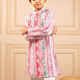 Jilmil Boys Printed Regular Kurta with Trousers image 2