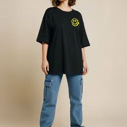 BENNY BROOKS Women Round Neck Typography Printed T-shirt image 2