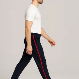 ULLAS Men Mid-Rise Slim-Fit Stretchable Rapid-Dry Track Pants image 3