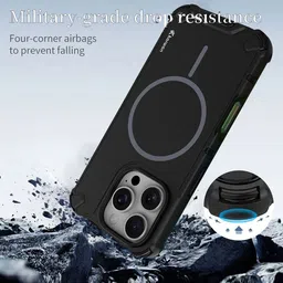 Karwan Unisex iPhone 16 Pro Solid Mag-Safe Back Case image 2