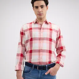 Pepe Jeans Men Spread Collar Tartan Checked Cotton Casual Shirt image 4