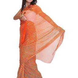 Exotic India Leheriya Pure Chiffon Leheriya Saree-image-65