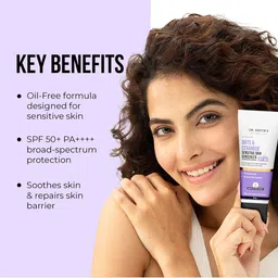 DR. SHETHS Oats & Ceramide Sensitive Skin Sunscreen SPF50+ PA++++ - 50 g image 4