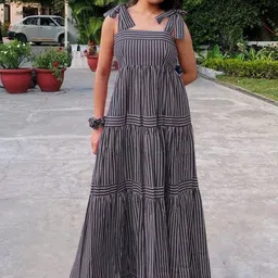 little heaven Striped Maxi Dress-picture-10