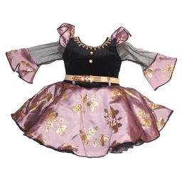 kids fashion hub Floral Print Fit & Flare Dress-image-78