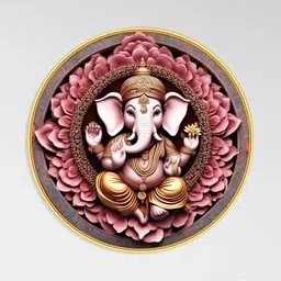 Livin'luxe Pink MDF Religious Wall Paintings image 3