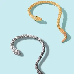 FIMBUL Set of 2 Rhodium-Plated Animal Shaped Ear Cuffs-picture-39