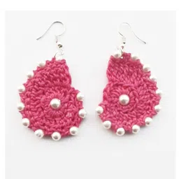 My Little Princess crochet Drop Earrings image 1