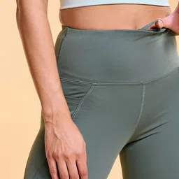 Enamor A605 Dry Fit High Waist Basic Workout Tights image 5