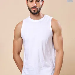 Friskers Pack Of 2 Pure Cotton Round Neck Gym Vests 200725AE-02-04-picture-44
