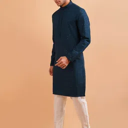 azania Men Embroidered Thread Work Kurta image 5