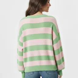 Mast & Harbour Self-Striped Relaxed Pullover image 2