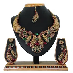 Anouk Gold-Plated Stone Studded Jewellery Set image 1