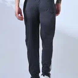 Mast & Harbour Men Side Stripes Regular Fit Cotton Track Pants image 5