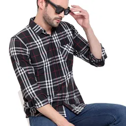 High Skyzz Men Classic Buffalo Checks Checked Regular Fit Casual Shirt image 3
