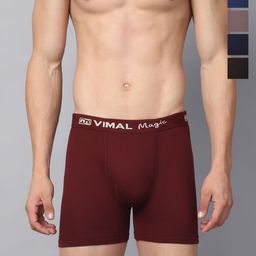 mack jonney VIMAL JONNEY Pack Of 5 Cotton Assorted Trunks TrunksMAGIC_RED_E.._05-picture-13