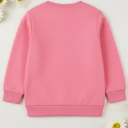 YK Pink Long Sleeve Printed Kids Sweaters image 3