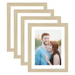 Art Street Brown & White Wood Wall Photo Frames (Pack of 4)-picture-40