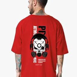 UNIQSOME Men Graphic Printed Round Neck Cotton Oversized T-shirt-picture-28