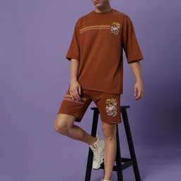 PockMAN Men Bio Finish Graphic Printed Round Neck Pure Cotton Relaxed Fit T-shirt image 5