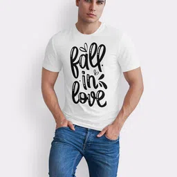 Seekbuylove Typography Printed Round Neck Bio Finish Pure Cotton T-shirt image 5